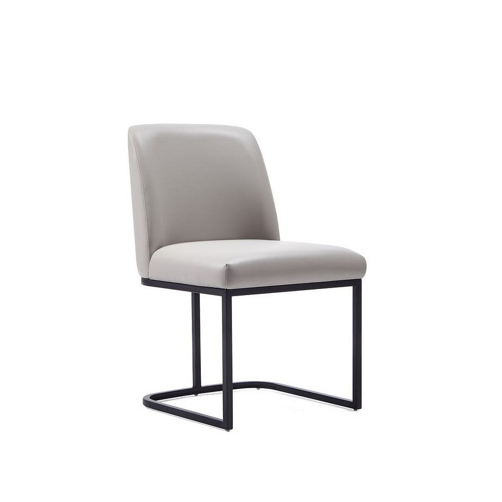 Serena Faux Leather Dining Chair in Light Grey MHC-DC056-LG