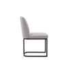 Serena Faux Leather Dining Chair in Light Grey MHC-DC056-LG
