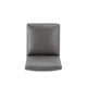 Anna Modern Square Faux Leather Dining Chair in Pewter MHC-DC058-PE