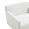 Anna Modern Square Faux Leather Dining Armchair in Cream MHC-DC058AR-CR