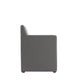 Anna Modern Square Faux Leather Dining Armchair in Pewter MHC-DC058AR-PE