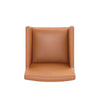Anna Modern Square Faux Leather Dining Armchair in Saddle MHC-DC058AR-SA