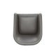 Anna Modern Round Faux Leather Dining Armchair in Pewter MHC-DC059AR-PE