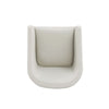Anna Modern Round Faux Leather Dining Armchair in Light Stone Grey MHC-DC059AR-ST