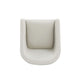 Anna Modern Round Faux Leather Dining Armchair in Light Stone Grey MHC-DC059AR-ST