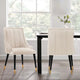 Modern Eda Velvet Dining Chair in Midnight Cream MHC-DC073-CR