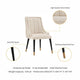 Modern Eda Velvet Dining Chair in Midnight Cream MHC-DC073-CR
