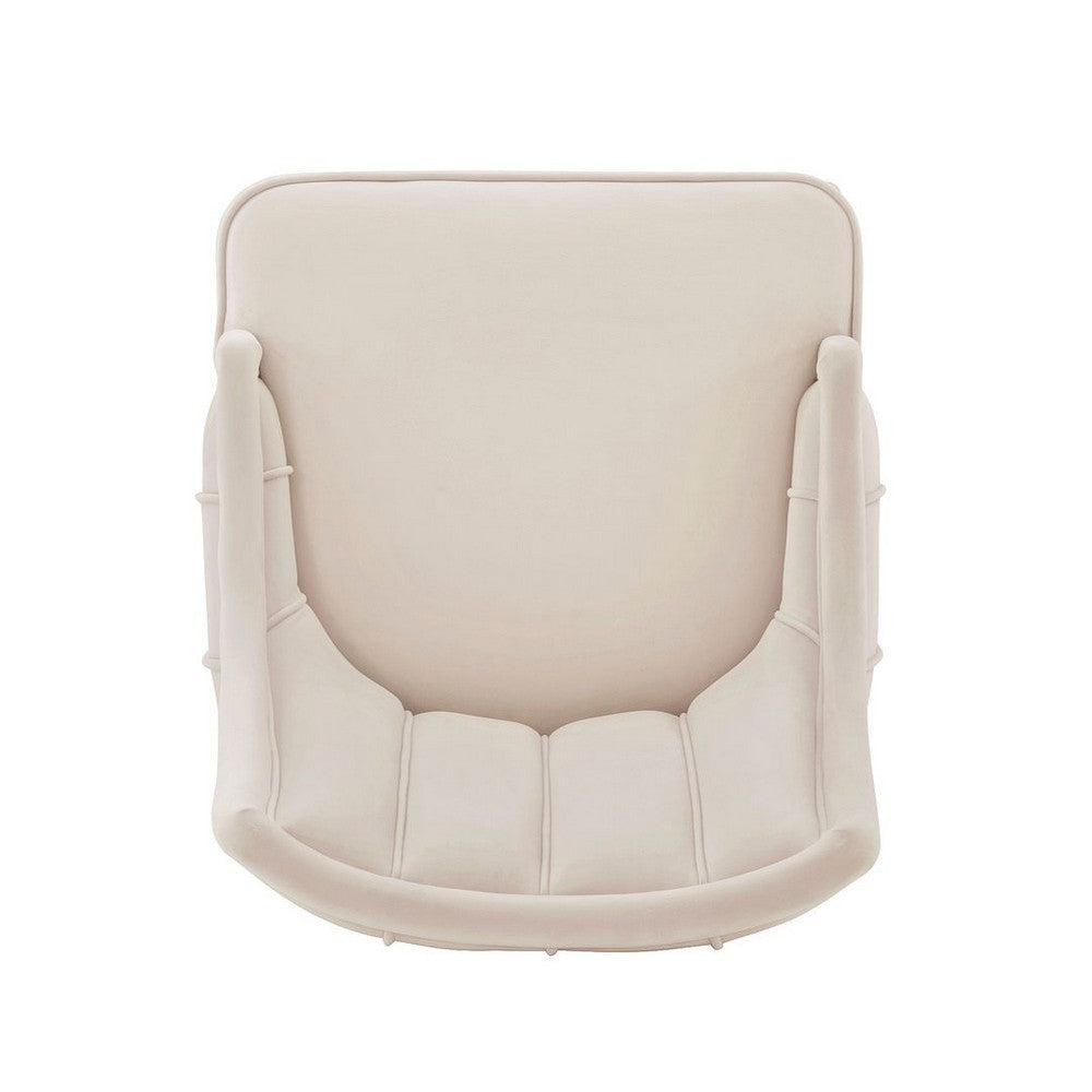 Modern Eda Velvet Dining Chair in Midnight Cream MHC-DC073-CR