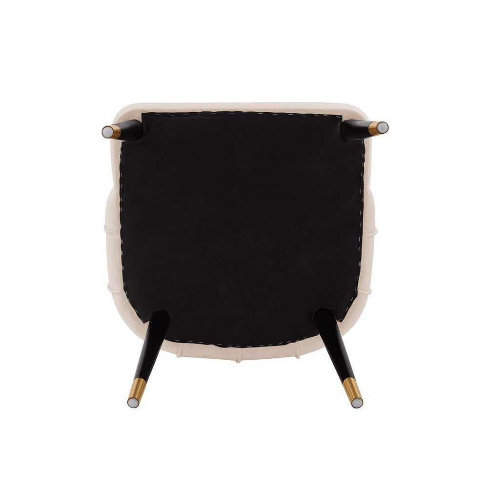 Modern Eda Velvet Dining Chair in Midnight Cream MHC-DC073-CR