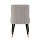 Modern Eda Velvet and Leatherette Dining Chair in Grey MHC-DC073-GY
