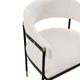 Modern Lia Boucle Dining Armchair in Cream MHC-DC074-CR