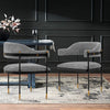 Modern Lia Boucle Dining Armchair in Grey MHC-DC074-GY
