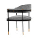 Modern Lia Boucle Dining Armchair in Grey MHC-DC074-GY