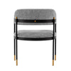 Modern Lia Boucle Dining Armchair in Grey MHC-DC074-GY