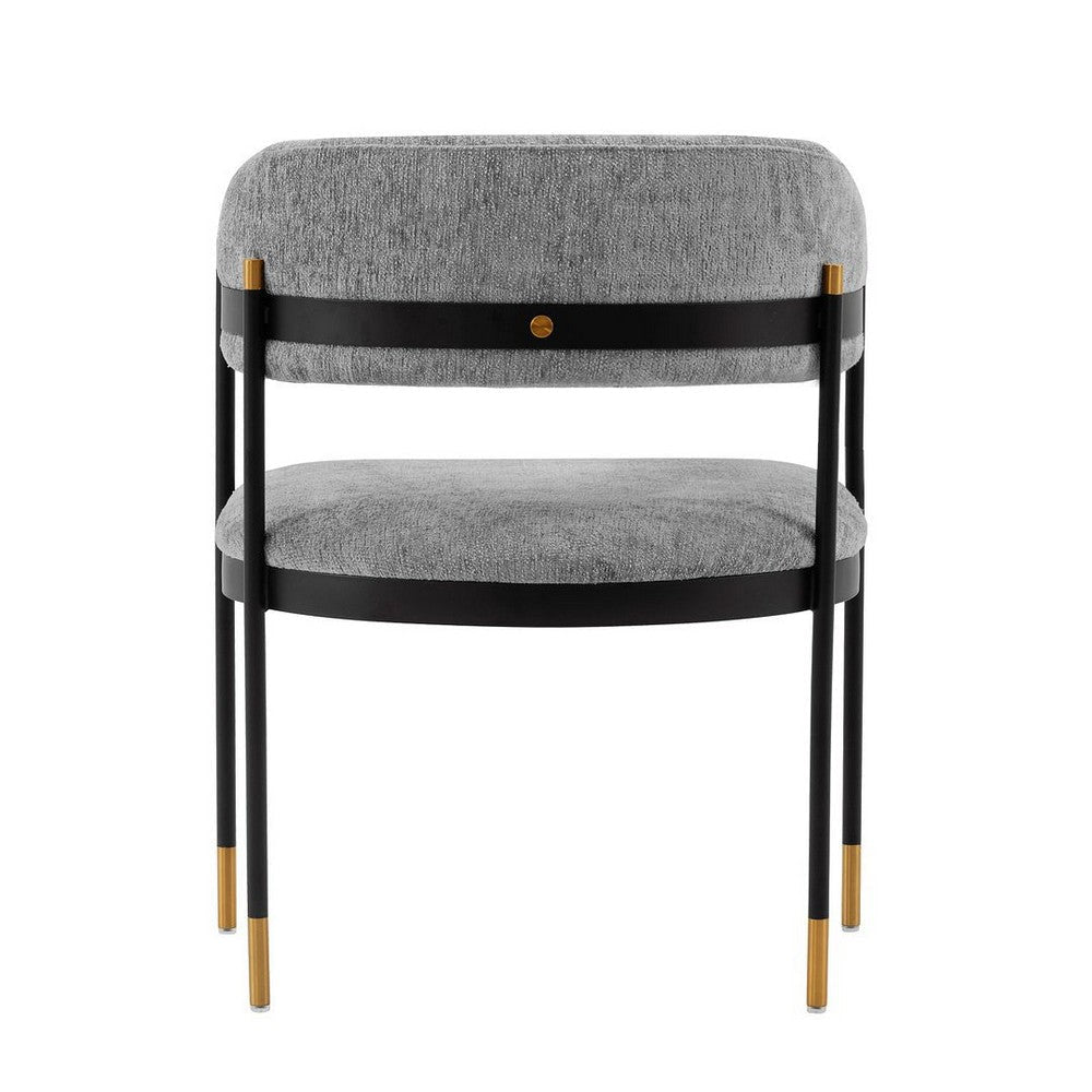 Modern Lia Boucle Dining Armchair in Grey MHC-DC074-GY