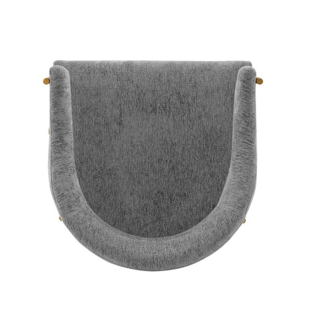 Modern Lia Boucle Dining Armchair in Grey MHC-DC074-GY