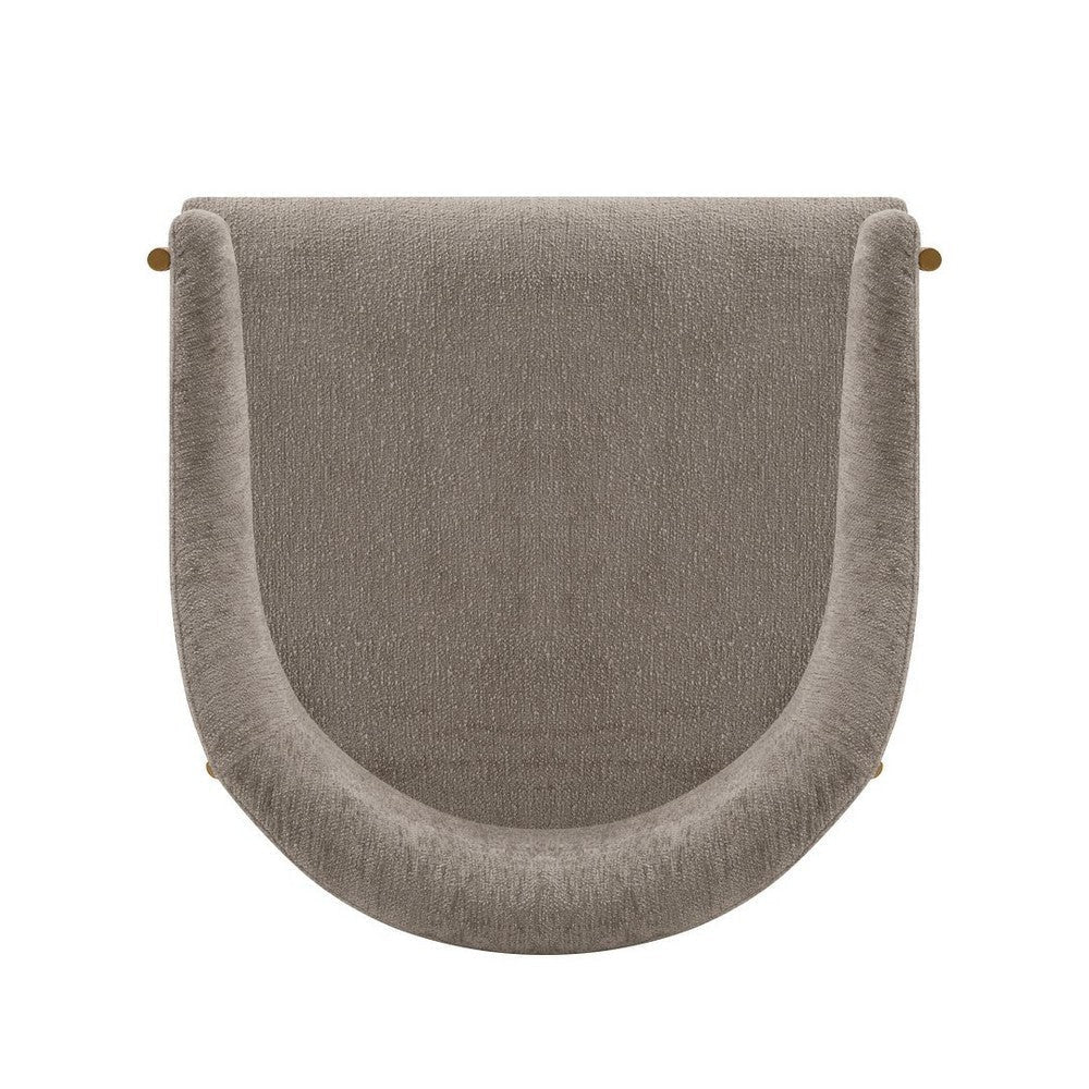 Modern Lia Boucle Dining Armchair in Stone MHC-DC074-ST