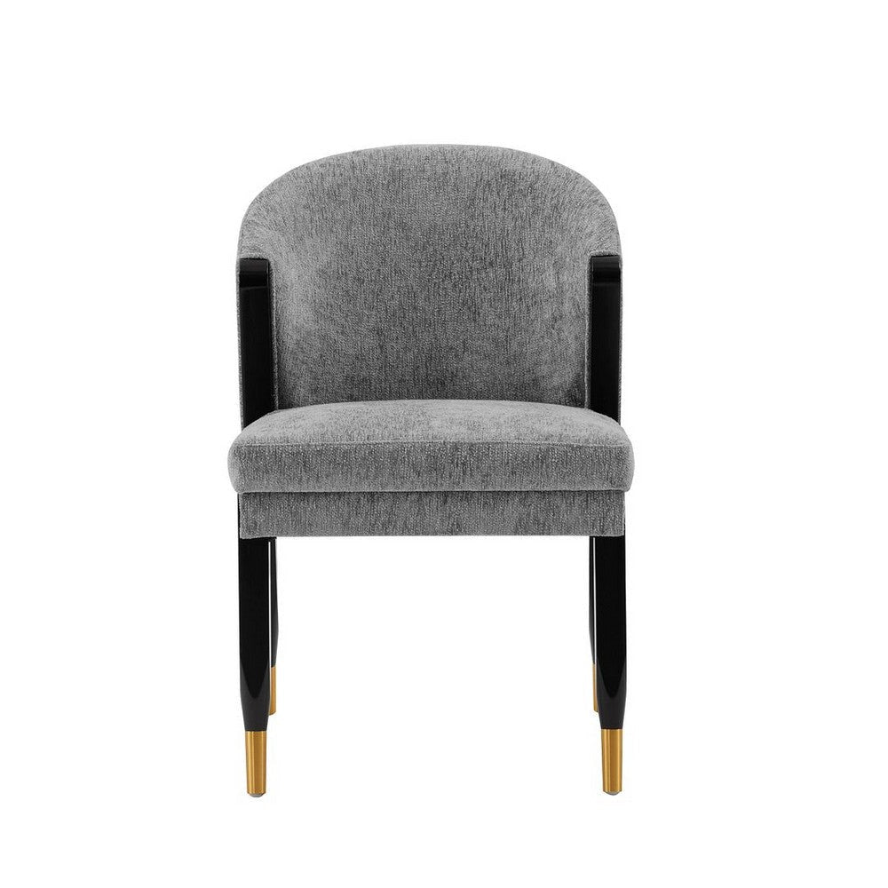 Modern Ola Boucle Dining Chair in Grey