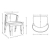 Modern Ola Boucle Dining Chair in Grey MHC-DC075-GY