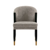 Modern Ola Boucle Dining Chair in Stone
