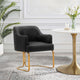 Modern Edra Leatherette Dining Armchair in Black MHC-DC078-BK