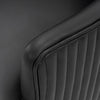 Modern Edra Leatherette Dining Armchair in Black MHC-DC078-BK