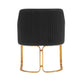 Modern Edra Leatherette Dining Armchair in Black MHC-DC078-BK