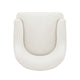 Modern Edra Leatherette Dining Armchair in Cream MHC-DC078-CR