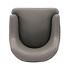 Modern Edra Leatherette Dining Armchair in Taupe MHC-DC078-TP