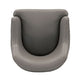 Modern Edra Leatherette Dining Armchair in Taupe MHC-DC078-TP