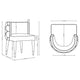 Modern Maya Tufted Velvet Dining Chair in Grey MHC-DC079-GY
