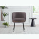 Modern Kaya Pleated Velvet Dining Chair in Grey MHC-DC080-GY