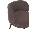 Modern Kaya Pleated Velvet Dining Chair in Grey MHC-DC080-GY