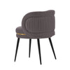 Modern Kaya Pleated Velvet Dining Chair in Grey MHC-DC080-GY