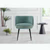 Modern Kaya Pleated Velvet Dining Chair in Mint Green MHC-DC080-MG