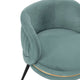 Modern Kaya Pleated Velvet Dining Chair in Mint Green MHC-DC080-MG