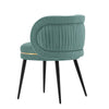 Modern Kaya Pleated Velvet Dining Chair in Mint Green MHC-DC080-MG