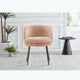 Modern Kaya Pleated Velvet Dining Chair in Nude MHC-DC080-ND