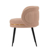 Modern Kaya Pleated Velvet Dining Chair in Nude MHC-DC080-ND