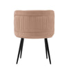 Modern Kaya Pleated Velvet Dining Chair in Nude MHC-DC080-ND