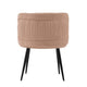 Modern Kaya Pleated Velvet Dining Chair in Nude MHC-DC080-ND