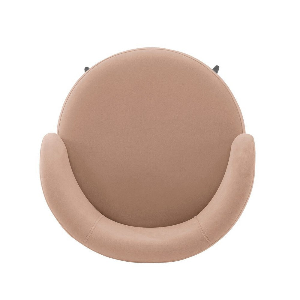 Modern Kaya Pleated Velvet Dining Chair in Nude MHC-DC080-ND