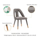 Modern Neda Velvet Dining Chair in Grey MHC-DC081-GY