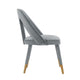 Modern Neda Velvet Dining Chair in Grey MHC-DC081-GY