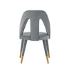 Modern Neda Velvet Dining Chair in Grey MHC-DC081-GY