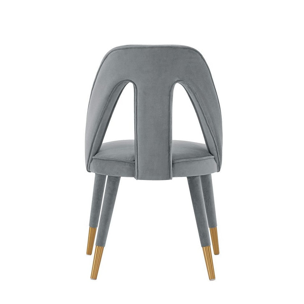 Modern Neda Velvet Dining Chair in Grey MHC-DC081-GY