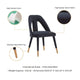 Modern Neda Velvet Dining Chair in Midnight Blue MHC-DC081-MB