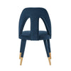Modern Neda Velvet Dining Chair in Midnight Blue MHC-DC081-MB