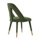 Modern Neda Velvet Dining Chair in Olive Green MHC-DC081-OG