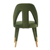 Modern Neda Velvet Dining Chair in Olive Green MHC-DC081-OG